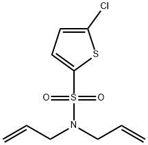 5-chloro-N,N-bis(prop-2-enyl)thiophene-2-sulfonamide Struktur