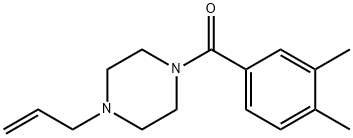 (3,4-dimethylphenyl)-(4-prop-2-enylpiperazin-1-yl)methanone Struktur