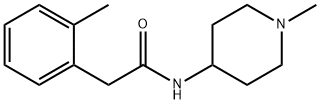 2-(2-methylphenyl)-N-(1-methylpiperidin-4-yl)acetamide Struktur