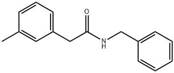 N-benzyl-2-(3-methylphenyl)acetamide Struktur