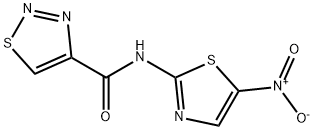 N-(5-nitro-1,3-thiazol-2-yl)thiadiazole-4-carboxamide Struktur