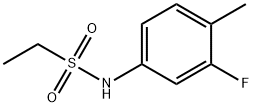 N-(3-fluoro-4-methylphenyl)ethanesulfonamide Struktur