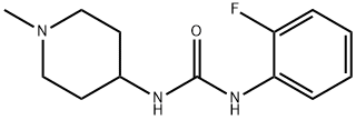 1-(2-fluorophenyl)-3-(1-methylpiperidin-4-yl)urea Struktur