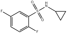 N-cyclopropyl-2,5-difluorobenzenesulfonamide Struktur