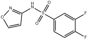 3,4-difluoro-N-(1,2-oxazol-3-yl)benzenesulfonamide Struktur