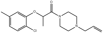 2-(2-chloro-5-methylphenoxy)-1-(4-prop-2-enylpiperazin-1-yl)propan-1-one Structure