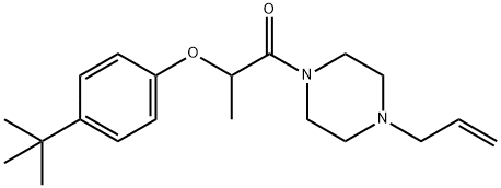 2-(4-tert-butylphenoxy)-1-(4-prop-2-enylpiperazin-1-yl)propan-1-one Struktur