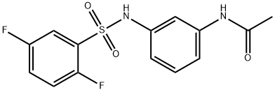 N-[3-[(2,5-difluorophenyl)sulfonylamino]phenyl]acetamide Struktur