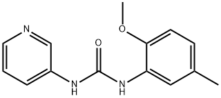 1-(2-methoxy-5-methylphenyl)-3-pyridin-3-ylurea Struktur