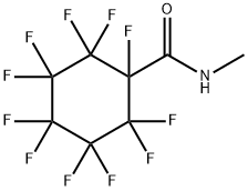 1,2,2,3,3,4,4,5,5,6,6-undecafluoro-N-methylcyclohexane-1-carboxamide Struktur