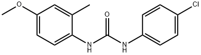 1-(4-chlorophenyl)-3-(4-methoxy-2-methylphenyl)urea Struktur