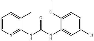 1-(5-chloro-2-methoxyphenyl)-3-(3-methylpyridin-2-yl)urea Struktur