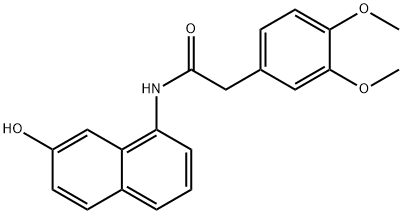 2-(3,4-dimethoxyphenyl)-N-(7-hydroxynaphthalen-1-yl)acetamide Struktur