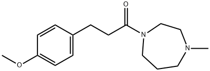 3-(4-methoxyphenyl)-1-(4-methyl-1,4-diazepan-1-yl)propan-1-one Struktur