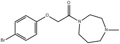 2-(4-bromophenoxy)-1-(4-methyl-1,4-diazepan-1-yl)ethanone Struktur