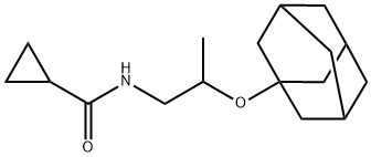 N-[2-(1-adamantyloxy)propyl]cyclopropanecarboxamide Struktur