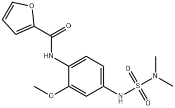 N-[4-(dimethylsulfamoylamino)-2-methoxyphenyl]furan-2-carboxamide Struktur