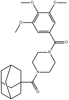 [4-(adamantane-1-carbonyl)piperazin-1-yl]-(3,4,5-trimethoxyphenyl)methanone Struktur