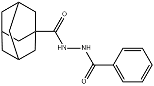 N'-benzoyladamantane-1-carbohydrazide Struktur