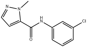 N-(3-chlorophenyl)-2-methylpyrazole-3-carboxamide Struktur