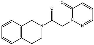 2-[2-(3,4-dihydro-1H-isoquinolin-2-yl)-2-oxoethyl]pyridazin-3-one Struktur