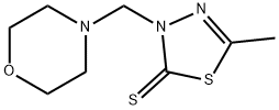 5-methyl-3-(morpholin-4-ylmethyl)-1,3,4-thiadiazole-2-thione Struktur