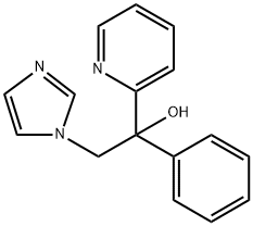 2-imidazol-1-yl-1-phenyl-1-pyridin-2-ylethanol Struktur