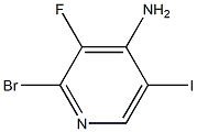 2-Bromo-3-fluoro-5-iodo-pyridin-4-ylamine Struktur