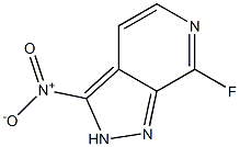 7-Fluoro-3-nitro-2H-pyrazolo[3,4-c]pyridine Struktur