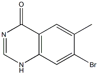 7-Bromo-6-methyl-1H-quinazolin-4-one Struktur