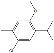 1-chloro-4-methoxy-2-methyl-5-propan-2-ylbenzene Struktur