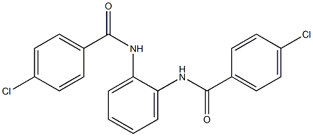 4-chloro-N-[2-[(4-chlorobenzoyl)amino]phenyl]benzamide Struktur