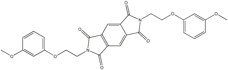 2,6-bis[2-(3-methoxyphenoxy)ethyl]pyrrolo[3,4-f]isoindole-1,3,5,7-tetrone Struktur