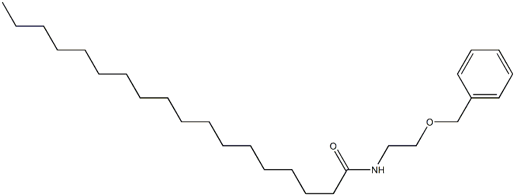 N-(2-phenylmethoxyethyl)octadecanamide Struktur