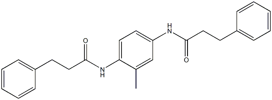 N-[3-methyl-4-(3-phenylpropanoylamino)phenyl]-3-phenylpropanamide Struktur