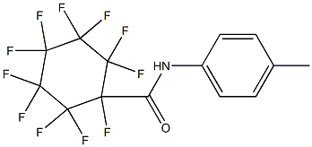 1,2,2,3,3,4,4,5,5,6,6-undecafluoro-N-(4-methylphenyl)cyclohexane-1-carboxamide Struktur