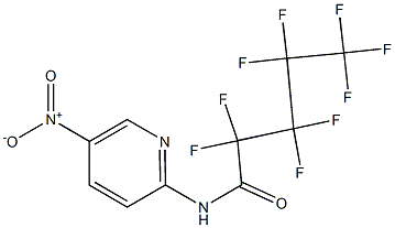 2,2,3,3,4,4,5,5,5-nonafluoro-N-(5-nitropyridin-2-yl)pentanamide Struktur