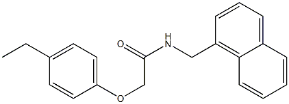 2-(4-ethylphenoxy)-N-(naphthalen-1-ylmethyl)acetamide Struktur