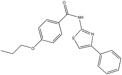 N-(4-phenyl-1,3-thiazol-2-yl)-4-propoxybenzamide Struktur