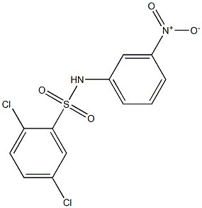 2,5-dichloro-N-(3-nitrophenyl)benzenesulfonamide Struktur