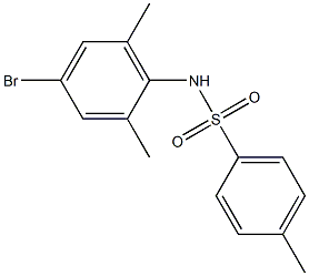 N-(4-bromo-2,6-dimethylphenyl)-4-methylbenzenesulfonamide Struktur