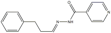 N-[(E)-3-phenylpropylideneamino]pyridine-4-carboxamide Struktur