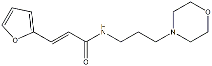 (E)-3-(furan-2-yl)-N-(3-morpholin-4-ylpropyl)prop-2-enamide Struktur