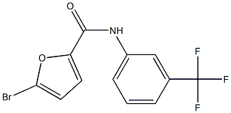 5-bromo-N-[3-(trifluoromethyl)phenyl]furan-2-carboxamide Struktur