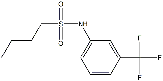 N-[3-(trifluoromethyl)phenyl]butane-1-sulfonamide Struktur