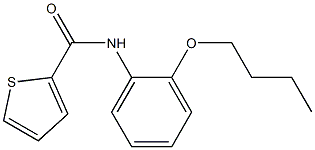 N-(2-butoxyphenyl)thiophene-2-carboxamide Struktur