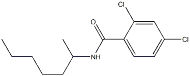 2,4-dichloro-N-heptan-2-ylbenzamide Struktur