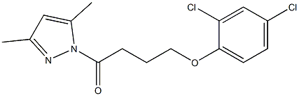 4-(2,4-dichlorophenoxy)-1-(3,5-dimethylpyrazol-1-yl)butan-1-one Struktur