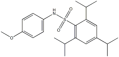 N-(4-methoxyphenyl)-2,4,6-tri(propan-2-yl)benzenesulfonamide Struktur