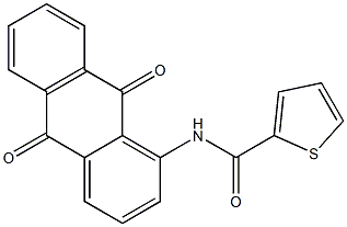 N-(9,10-dioxoanthracen-1-yl)thiophene-2-carboxamide Struktur